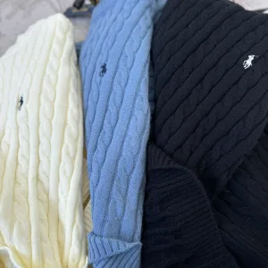 AAA Reps Ralph Lauren Long-Sleeved Shirts Red Cotton Pure Jacquard Cable Knit Pattern Embroidery