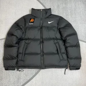 Designer Nike Down Jackets Red Duck Nylon Water-Repellent Fabric Winter