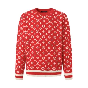 Reps Louis Vuitton Long-Sleeved Sweater Red