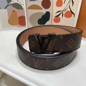 AAA Super Clone Louis Vuitton Belt Ash Genuine Leather Sophistication