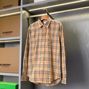 Aaa Burberry Cotton Long-Sleeved Shirt