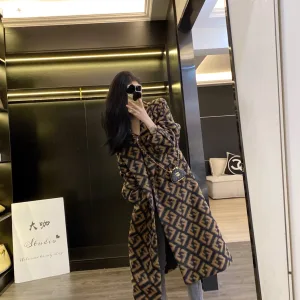 High Quality Designer Fendi Lead Overcoat