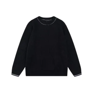 Reps Prada Sweater Black Wool Patch