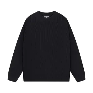 Reps High Quality Balenciaga Sweater Red Wool Blend Knitted Fabric Piqu