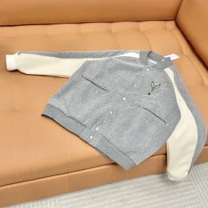 Super Clone High Quality Dior Jacket Red Wool Jacquard Embroidery