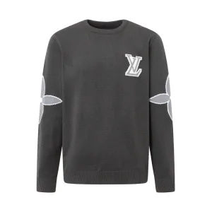 Super Clone Reps Louis Vuitton Sweater Black Jacquard