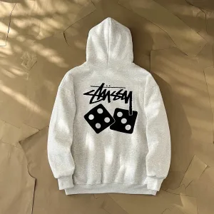 Luxury Stussy T-Shirts Ash Cotton Pure Fleece Fabric