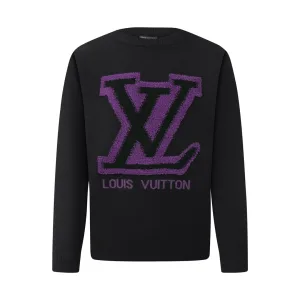 Designer Louis Vuitton Jacquard Long-Sleeved Shirt
