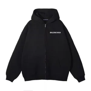 Reps AAA Balenciaga Outerwear Black Cotton Down Fleece Winter