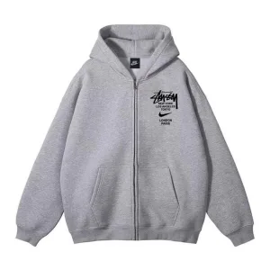 Super Clone High Quality Nike Jackets Ash Cotton Xinjiang Ribbed Fabric Spring Autumn