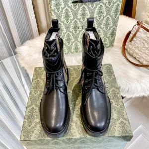 Designer Gucci Ankle Boots Black
