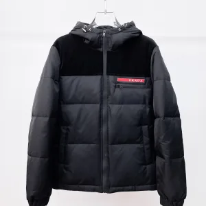 High Quality Prada Down Jacket Color Feather Goose Autumn Winter