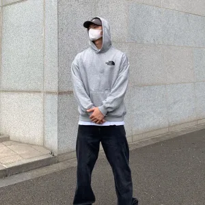 High Quality The North Face Hoodie Ash Cotton Pure Fleece Easy To Match