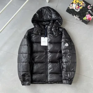 AAA Moncler Outerwear Red Nylon Adjustable Drawstring Quilted Pattern