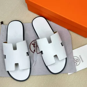 High Quality Luxury Hermès Cowhide Slippers