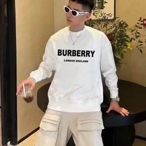 Designer Burberry Sweatshirt Black Winter
