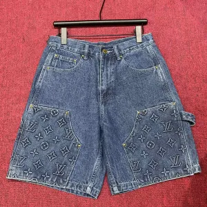 High Quality Designer Louis Vuitton Denim Shorts For Summer
