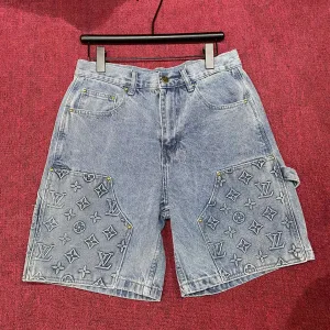 Luxury Aaa Louis Vuitton Denim Shorts For Summer