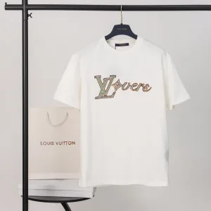 Aaa Louis Vuitton Cotton Short-Sleeved T-Shirt