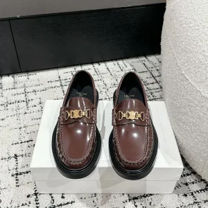 High Quality Luxury Celine Loafers Sheepskin Cowhide Simple And Elegant Spring Summer