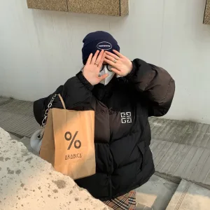Super Clone AAA Givenchy Cotton-Padded Coat Black Cotton Down Winter