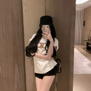 Designer Aaa Celine Cotton Short Sleeves