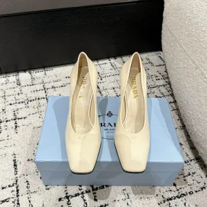 High Quality Prada High Heels Patent Leather Sophistication Spring Early