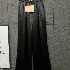 Luxury Miu Miu Satin Wide-Leg Pants