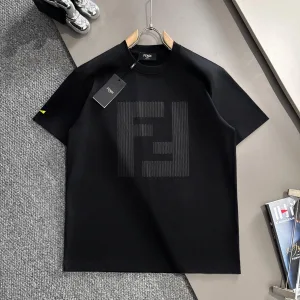 Luxury Fendi Cotton Short-Sleeved T-Shirt For Spring