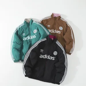 Reps Luxury Adidas Long-Sleeved Shirt Blue Cotton Nylon Fabric