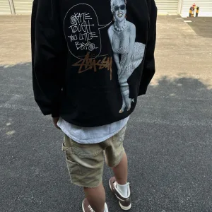 High Quality Reps Stussy Hoodie Red Cotton Pure Fleece Summer