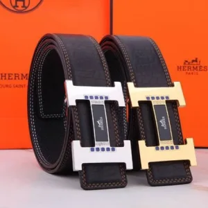 Designer Hermes Belt Red Cowhide
