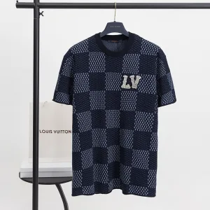 Aaa Louis Vuitton Jacquard Short Sleeves