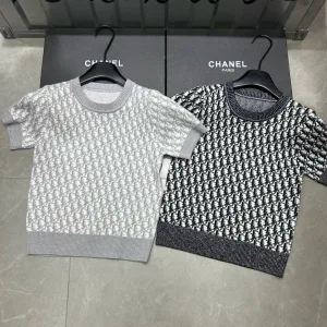 Designer Dior Jacquard Short Sleeves
