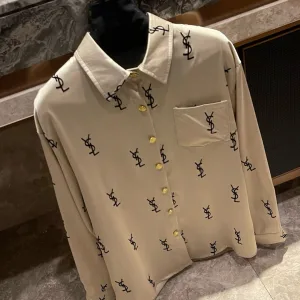 Designer Saint Laurent Acetate Shirt