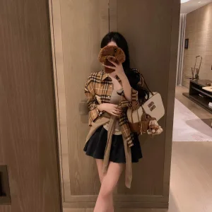 1:1 High Quality Burberry Leather Shirt
