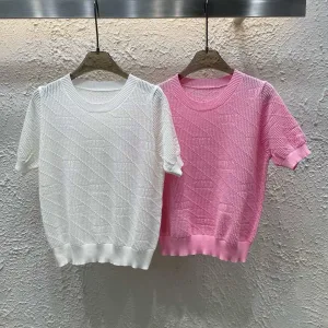 Luxury Chanel Jacquard Short Sleeves
