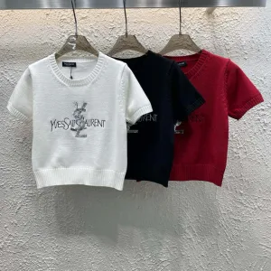 Aaa Designer Saint Laurent Short Sleeves