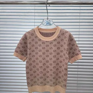 Designer Gucci Jacquard Short Sleeves