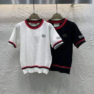 Designer Gucci Jacquard Short Sleeves