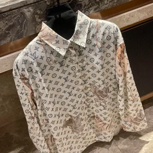 High Quality Louis Vuitton Satin Shirt