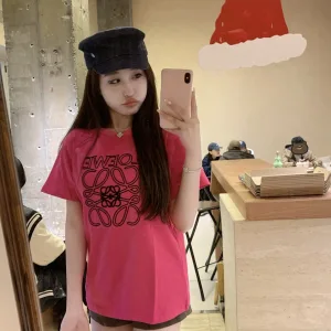 Luxury High Quality Loewe Cotton Short-Sleeved T-Shirt