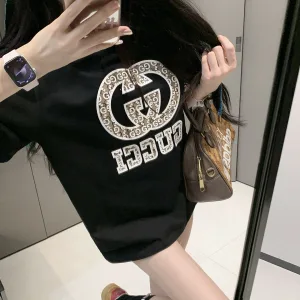 Luxury Gucci Cotton Short Sleeves For Early Spring