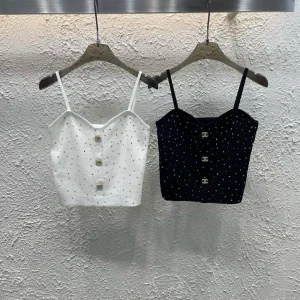 Luxury High Quality Chanel Stone Tank Top