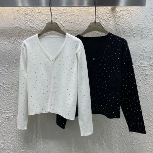 Designer Aaa Chanel Stone Cardigan