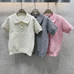 High Quality 1:1 Louis Vuitton Diamond Short Sleeves