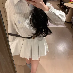 Luxury Vivienne Westwood Wood Long-Sleeved Dress