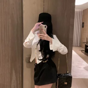 High Quality Luxury Celine Gold Shorts