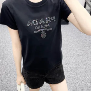 1:1 Aaa Prada Cotton Short-Sleeved T-Shirts