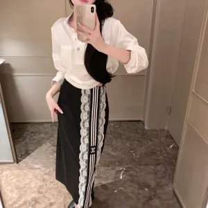Luxury Aaa Chanel Lace Long Skirt